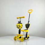 Dečiji trotinet 5 u 1 „Bubamare“ sa sedistem, LED tockovima i korpom
