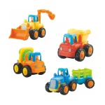 Set građevinskih vozila 326 – 5 autića (bager, kamion, mešalica, traktor i prikolica) - Slika 5