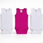 Bebia bodi 3-pack bela-ciklam