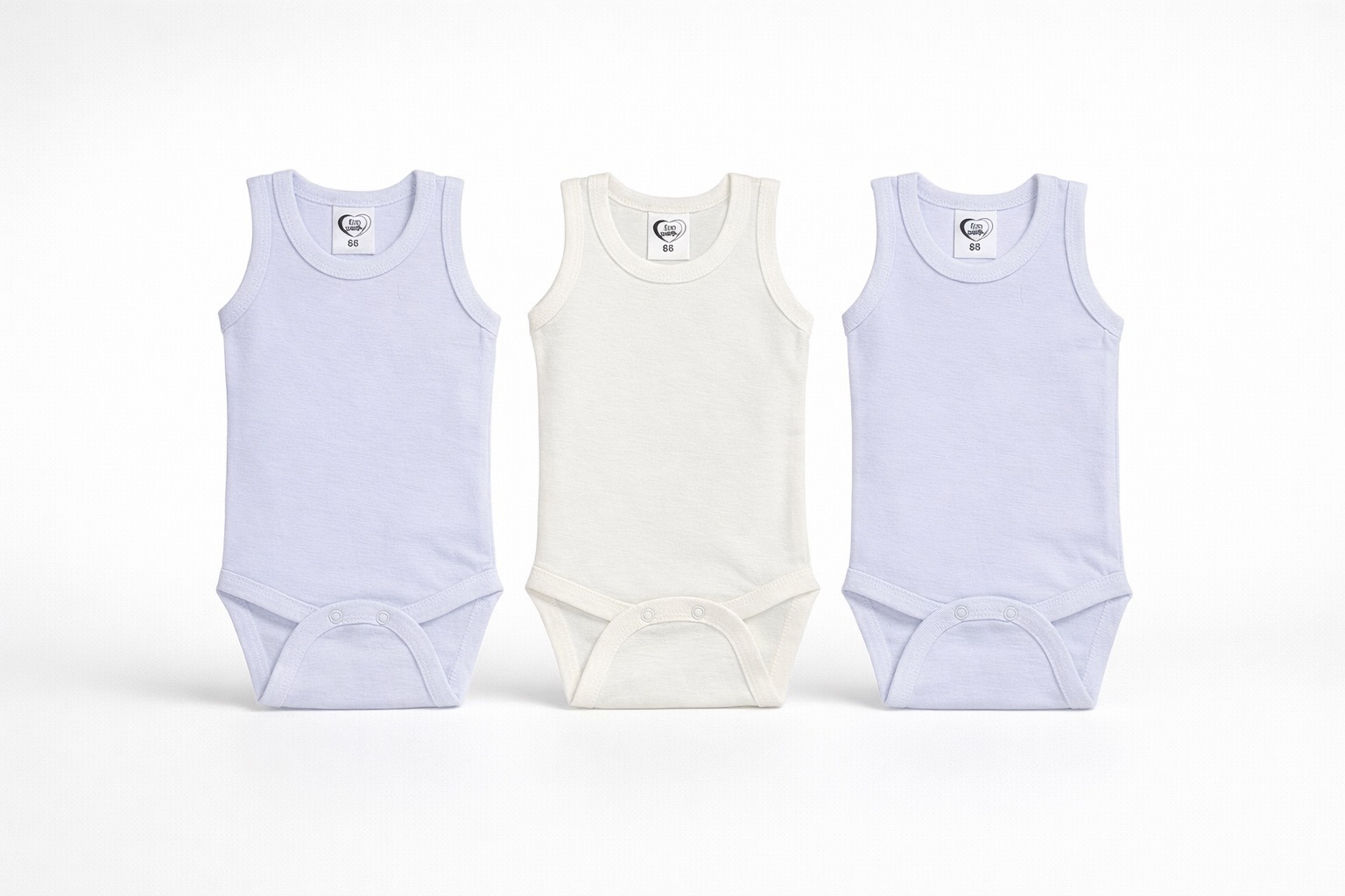 a-0590-7_2.jpg Bebi bodi 3-pack belo-krem - Slika 1