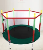 Dečija trambolina sa mrežom – Mini igraonica za bezbednu zabavu kod kuće (3 boje) - Slika 2