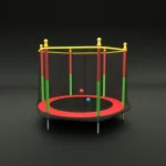 Dečija trambolina sa mrežom – Mini igraonica za bezbednu zabavu kod kuće (3 boje) - Slika 8