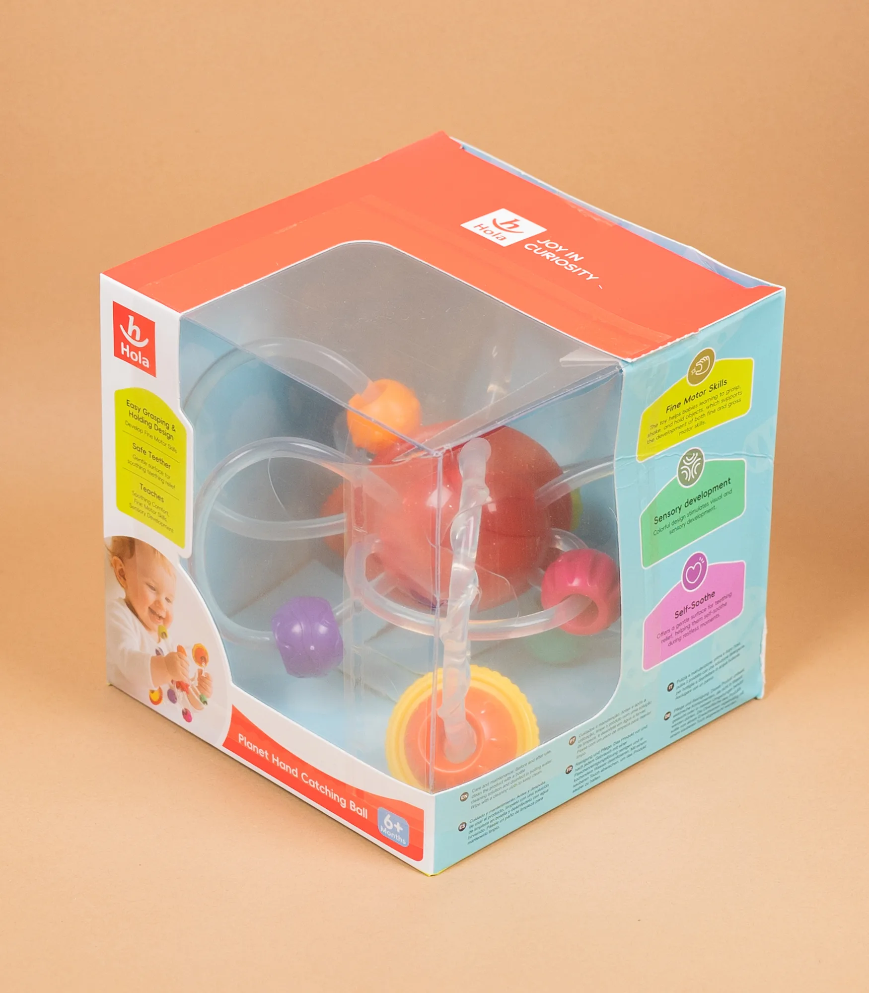 e7998-2.webp Zvečka glodalica “Planete” E7998 – Planet Hand Catching Ball (6m+) - Slika 1