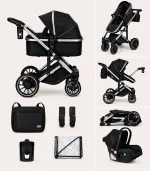 Kolica Kidilo F2A – set 3u1 (crna boja)