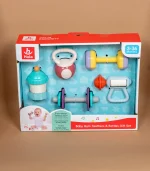 HE7900 – Set zvečka i glodalica (5 kom) – Baby Gym Gift Set (3–36 meseci) - Slika 2
