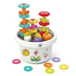 Montesori igračka HE795800 – Saksija sa cvetićima i šargarepama (Explore Potted Plant) (12–36m) - Slika 5