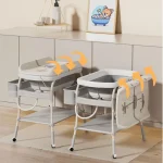 Korito za kupanje WM6012 – Sklopivo korito sa postoljem, policom i korpom (85×48 cm)