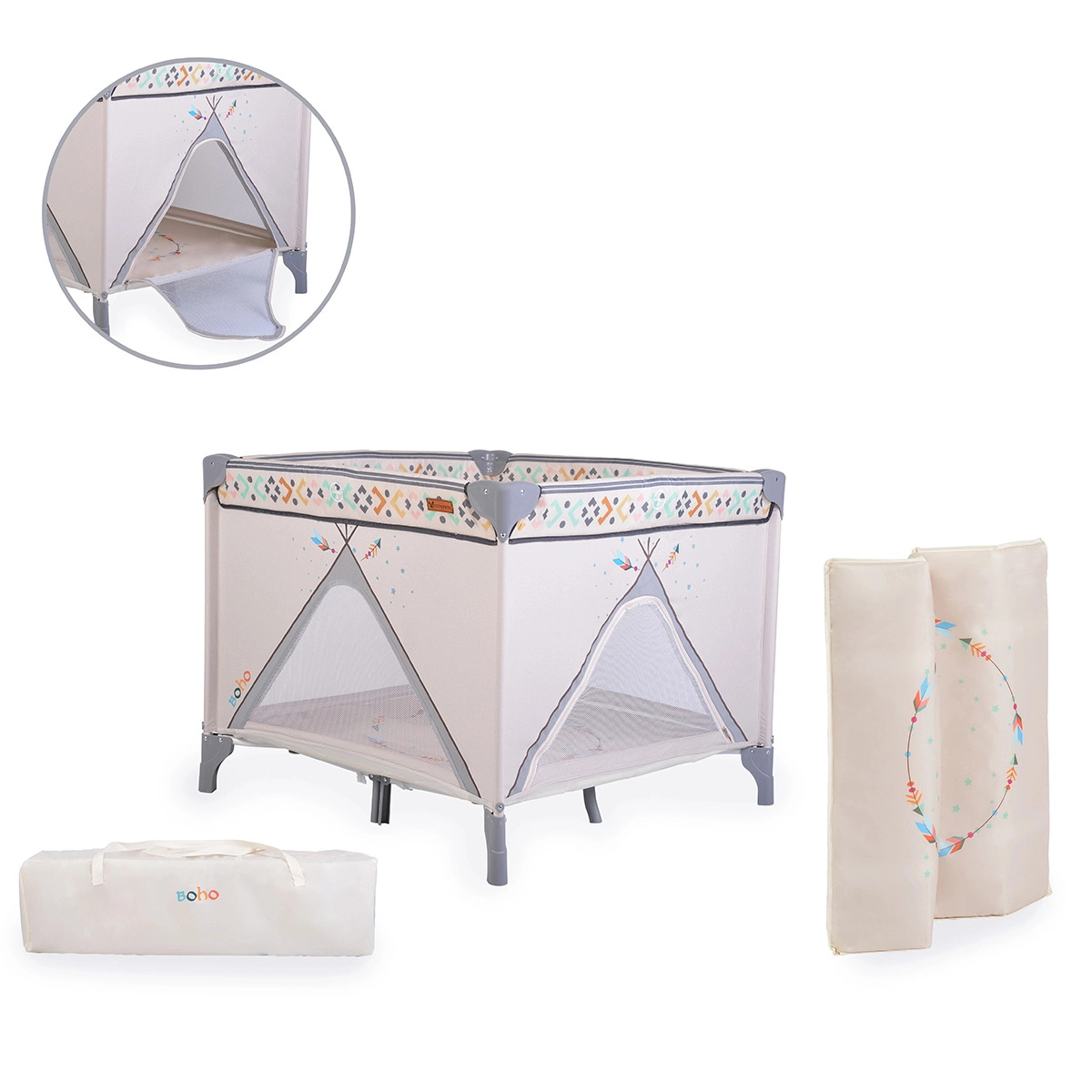 ogradica-za-bebe-boho-od-brenda-cangaroo-bez_1.jpg Ogradica Boho - Slika 1