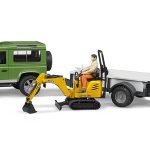 Džip Land Rover sa Mikro JCB 8010CTS
