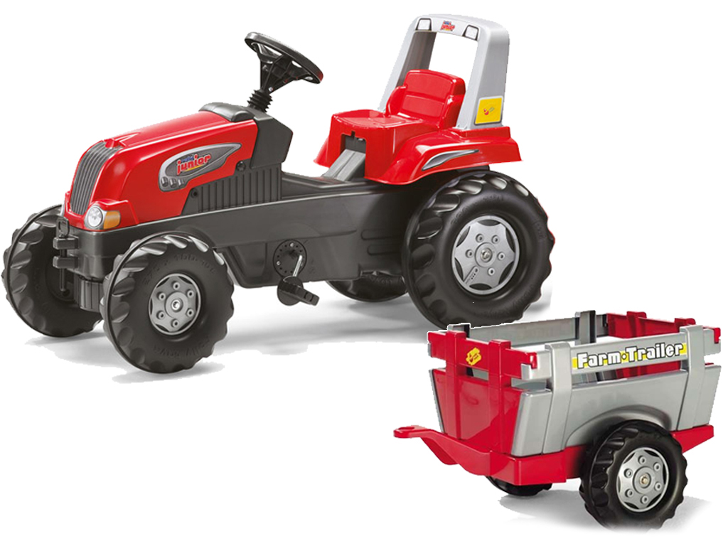 4551-Traktor-Rolly-Junior-sa-prikolicom.png Traktor junior Rt sa prikolicom - Slika 1