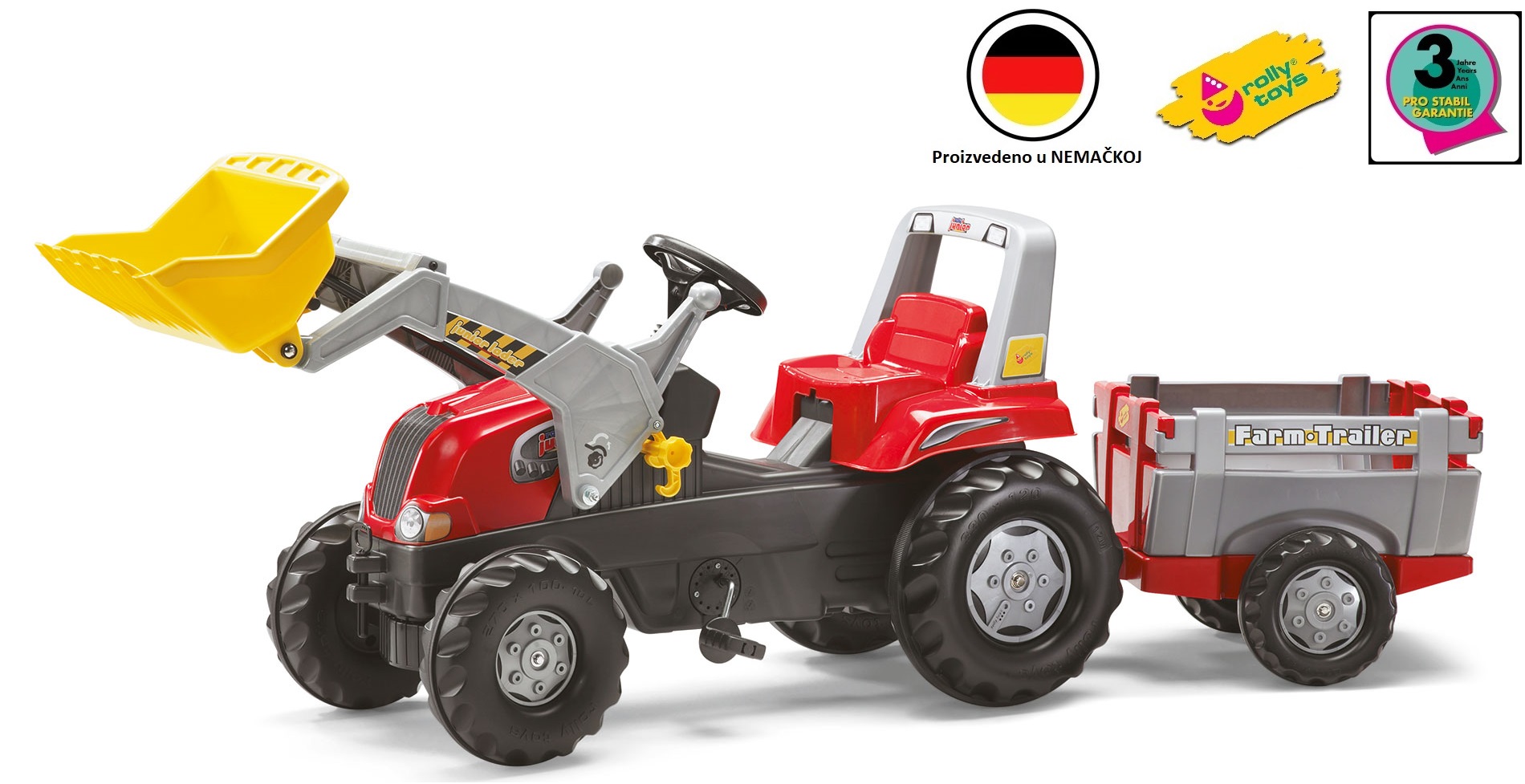 811397-2.jpg Traktor Junior sa prikolicom i kašikom - Slika 1